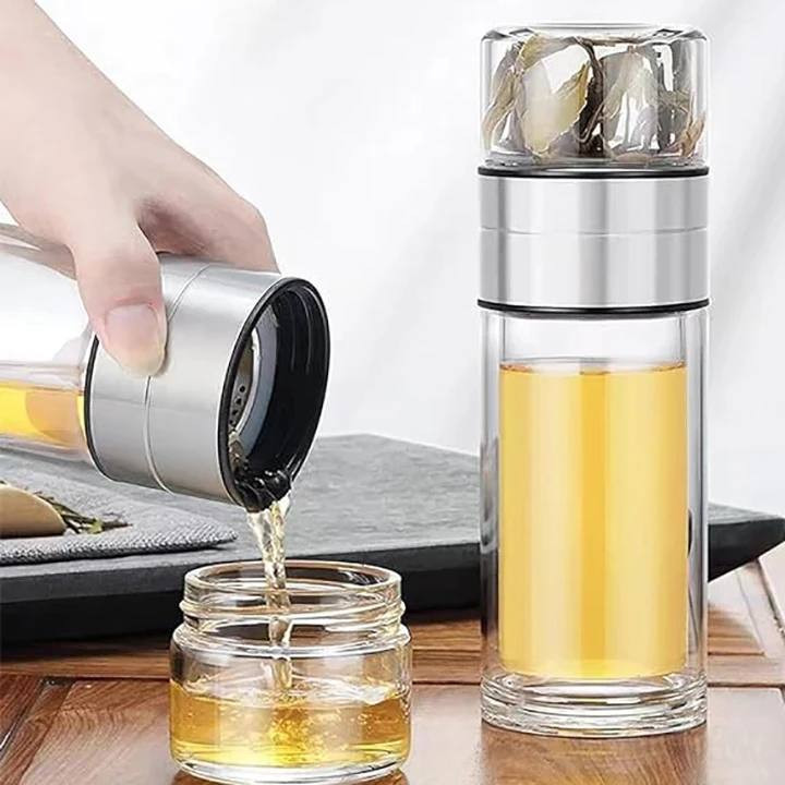 تراول ماگ دمنوش شیشه ای